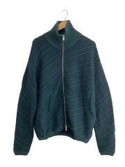 画像：23AW/BIAS BORDER DRIVERS KNIT/2/ウール/GRN/無地/