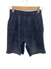 画像：ショートパンツ/36/レザー/BLK/無地