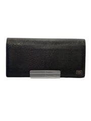 画像：長財布/レザー/GRY/無地/メンズ/052-02201