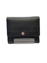 画像：3つ折り財布/レザー/BLK/メンズ/NL006585978B01
