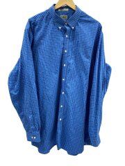 画像：長袖シャツ/XXL/コットン/BLU/チェック/275570