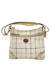 画像：Heritage Peyton ショルダーバッグ/ホワイト/F19178