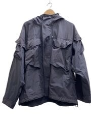 画像：HOODED BLOUSON/38/Black/9221-BL01-001/背面擦れ・着用感有