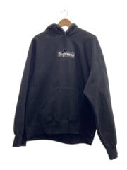 画像：24FW Box Logo Hooded Sweatshirt/L/Black/背面汚れ・着用感有//