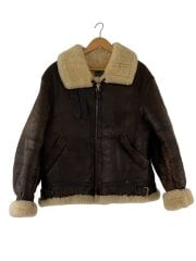 画像：90s TYPE B-3 Flight Jacket/40/ブラウン/33H5595/擦れ着用感有