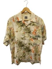 画像：アロハシャツ/L/レーヨン/CRM/花柄