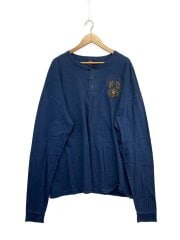 画像：00s/C04/Eagle/MADE IN USA/ヘンリーネックカットソー/3X/コットン/NVY//