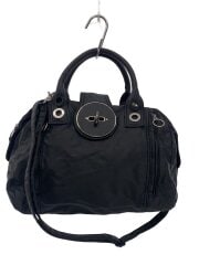 画像：ショルダーバッグ/ナイロン/ブラック/無地