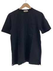 画像：Tシャツ/S/コットン/BLK/無地/鹿の子//