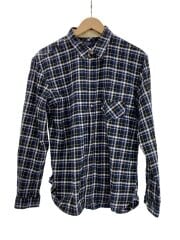 画像：ネルシャツ/XL/コットン/NVY/チェック/PJ-CR-42860
