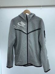 画像：ジップパーカー/XL/コットン/GRY/無地/dm6475-063