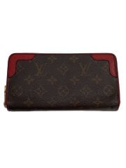 画像：ジッピー・ウォレット・レティーロ_モノグラム・キャンバス/PVC/BRW/レディース