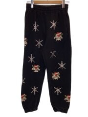 画像：×unknown/スウェットパンツ/ストレートパンツ/M/コットン/BLK/ラインストーン