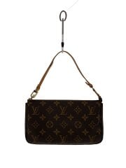 画像：1)ポシェット・アクセソワール_モノグラム・キャンバス/PVC/BRW