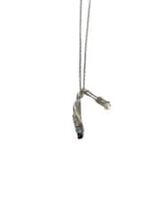 画像：ネックレス/SILVER/ジルコニア/BLK/トップ有/レディース