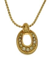 画像：ネックレス/--/ラインストーン/GLD/トップ有/レディース