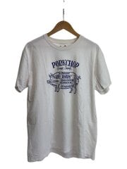 画像：Tシャツ/XL/コットン/WHT/プリント//