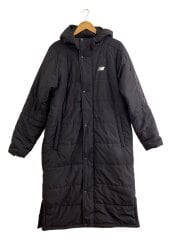 画像：中綿ベンチコート/XL/ポリエステル/BLK/無地/JMJP0245