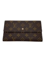 画像：長財布/レザー/BRW/総柄/レディース　ポルトフォイユサラモノグラム