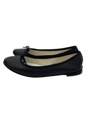 画像：フラットパンプス/36.5/BLK/レザー