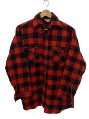 画像：長袖シャツ/15/ウール/RED/チェック/WPL5707/70s