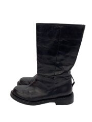 画像：ロングブーツ/37/BLK/レザー