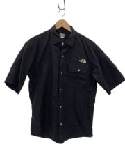画像：S/S NUPTSE SHIRT_ショートスリーブヌプシシャツ/M/ナイロン/BLK