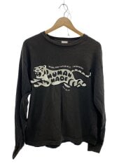 画像：長袖Tシャツ/L/コットン/BLK