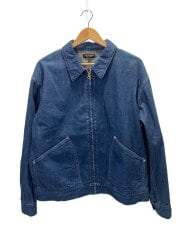 画像：Denim Zip jacket/L/デニム/IDG/無地