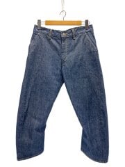 画像：日本製/00s/立体裁断/クロップドパンツ/32/デニム/IDG/00025-08