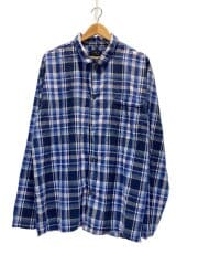 画像：SLEEPWEAR/パジャマシャツ/長袖シャツ/L/コットン/BLU