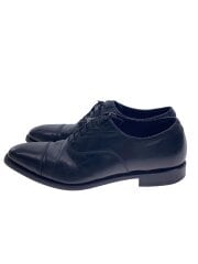 画像：ストレートチップシューズ/ドレスシューズ/25.5cm/BLK/レザー