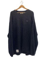 画像：WAFFLE LS/TEE.COTTON/3/コットン/BLK/201ATDT-CSM29