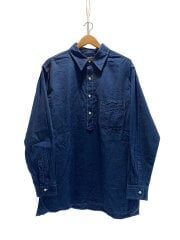 画像：プルオーバーシャツ/グランパ長袖シャツ/M/コットン/IDG