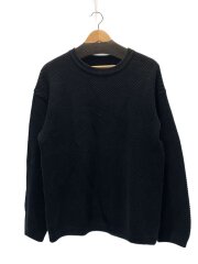 画像：Waffle Knit Sweater/1/コットン/BLK/1704-006