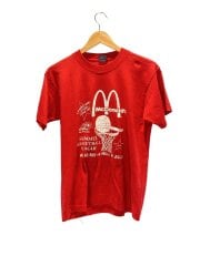 画像：90s/USA製/McDonald/Tシャツ/M/コットン/RED