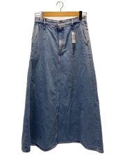 画像：THE TRACK SKIRT/ロングスカート/23/コットン/BLU/18819902FLW