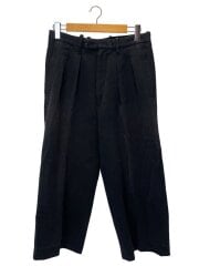 画像：2 TUCKETD DRESS WIDE BAGGY PANTS/40/ウール/BLK/182201E