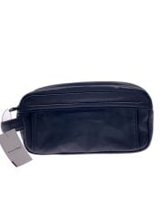 画像：AROUND POUCH/セカンドバッグ/レザー/BLK/003-01268