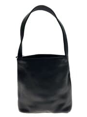 画像：Square One-Handle Tote/スクエアワンハンドルトート/レザー/BLK