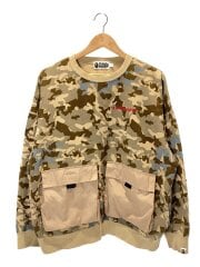 画像：sand camo big pocket/スウェット/S/コットン/BEG/カモフラ