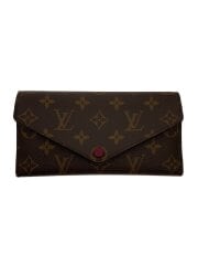 画像：ポルト・フォイユ・ジョセフィーヌ_モノグラム・キャンバス_フューシャ/PVC/BRW/レディース