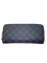 画像：長財布/レザー/BLK/メンズ/角擦れあり