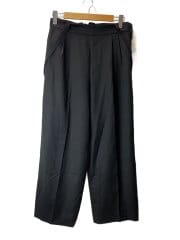 画像：ボトム/36/ウール/BLK/無地/6514-236-1397