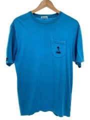 画像：Tシャツ/S/コットン/BLU/無地/09-51-037