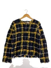 画像：AD2004/04AW/モヘアミックスニット・セーター(厚手)/--/ウール/マルチカラー/チェック/PN-N01//