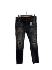 画像：TRASH BLACK WASH SUPER TWIN/スキニーパン/50/コットン/BLK/無地/S74LB08