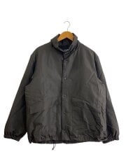 画像：Silk Coating Padded Stand Coach Jacket/2/シルク/ブラウン