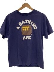 画像：Tシャツ/M/コットン/NVY/無地/001TEG201012X