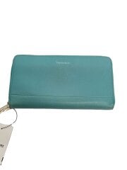 画像：色落ち有/ヨゴレ有/長財布/レザー/BLU/無地/レディース